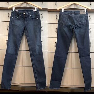 True Religion Halle skinny jeans dark wash size 27